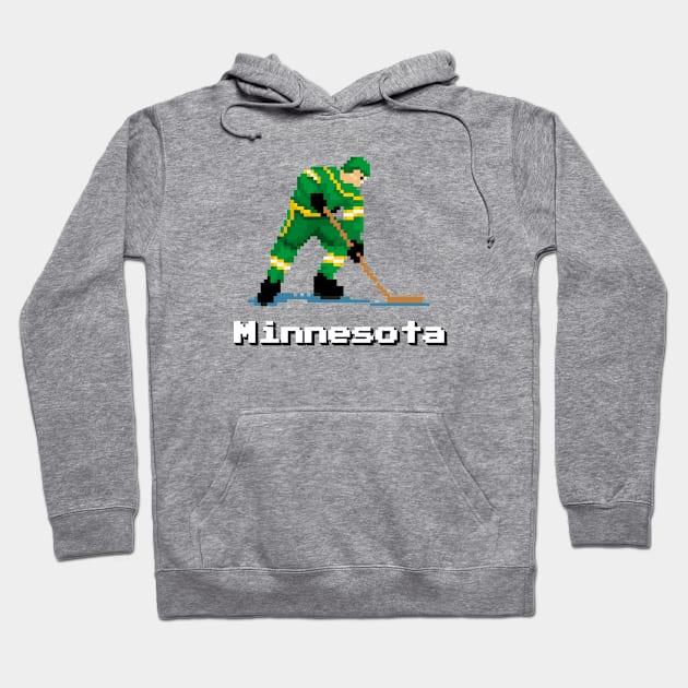 16-Bit Ice Hockey - Minnesota Hoodie by The Pixel League